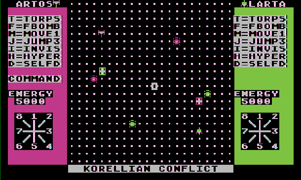 Korellian Conflict - Main Screen